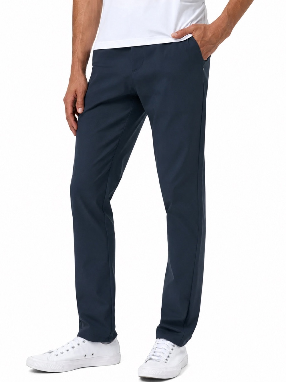 Vuori “Cascade” Tech Chino Performance Pants In Ink Blue Gray Size 34 Like New!